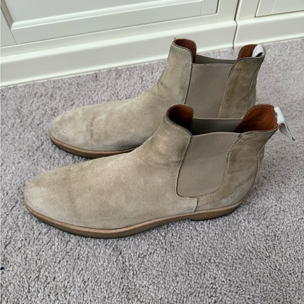 Common Projects Suede Tan Chelsea Boot